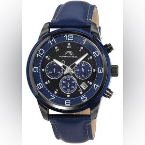 Men’s Arthur Chronograph Leather Strap Watch,  44mm